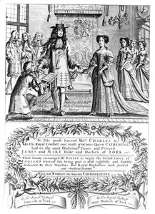 John Ogilby présentant sa liste d